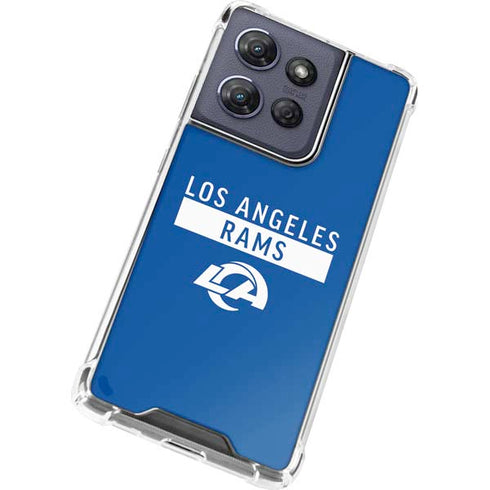 NFL Los Angeles Rams Blue Performance Series Moto G Play 5G (2025) Clear Case